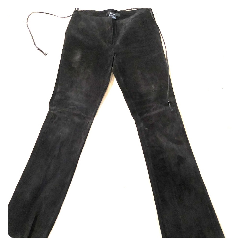 Black suede Arden B pants